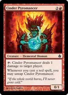 《燃えがらの紅蓮術士/Cinder Pyromancer》[FAL] 赤C