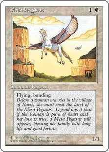 《メサ・ペガサス/Mesa Pegasus》[4ED] 白C