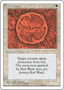 《赤の護法印/Red Ward》[4ED] 白U