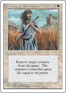 《剣を鍬に/Swords to Plowshares》[4ED] 白U