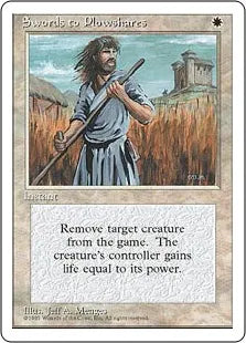 《剣を鍬に/Swords to Plowshares》[4ED] 白U