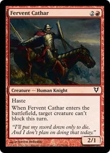 《熱血漢の聖戦士/Fervent Cathar》[AVR] 赤C