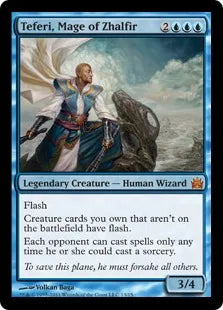 《ザルファーの魔道士、テフェリー/Teferi, Mage of Zhalfir》[FtV:Legends] 青