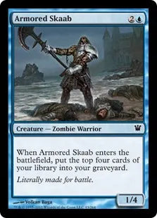 《甲冑のスカーブ/Armored Skaab》[ISD] 青C