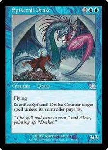 《トゲ尾のドレイク/Spiketail Drake》[PCY] 青U