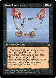《クロヴの呪物/Krovikan Fetish》[ICE] 黒C