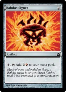 《ラクドスの印鑑/Rakdos Signet》[CMD] 茶C