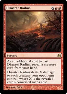 《災難の範囲/Disaster Radius》[CMD] 赤R