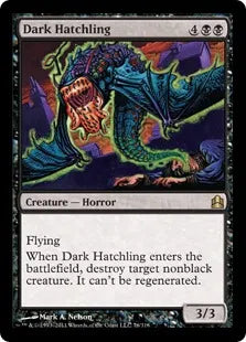 《暗黒の雛/Dark Hatchling》[CMD] 黒R