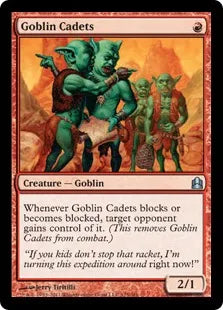 《ゴブリンの士官候補生/Goblin Cadets》[CMD] 赤U