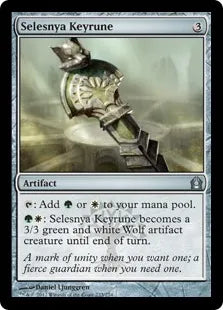 《セレズニアの魔鍵/Selesnya Keyrune》[RTR] 茶U