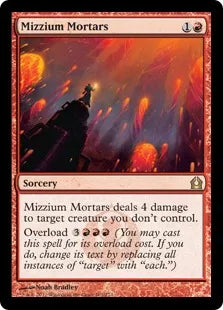 《ミジウムの迫撃砲/Mizzium Mortars》[RTR] 赤R