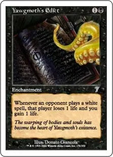 《ヨーグモスの勅令/Yawgmoth's Edict》[7ED] 黒U