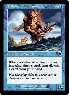 《ヴォーデイリアの商人/Vodalian Merchant》[INV] 青C