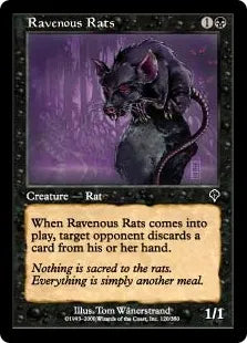 《貪欲なるネズミ/Ravenous Rats》[INV] 黒C