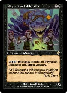 《ファイレクシアの浸透者/Phyrexian Infiltrator》[INV] 黒R