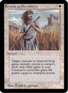 《剣を鍬に/Swords to Plowshares》[LEA] 白U