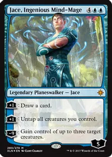 《巧妙な精神魔道士、ジェイス/Jace, Ingenious Mind-Mage》[XLN] 青R