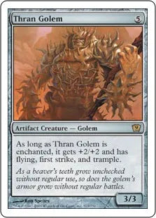《スランのゴーレム/Thran Golem》[9ED] 茶R