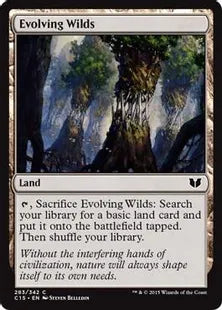《進化する未開地/Evolving Wilds》[C15] 土地C