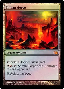 《シヴの地溝/Shivan Gorge》[FtV:Realms]　土地
