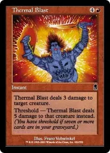 《炎熱の突風/Thermal Blast》[ODY] 赤C