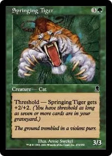 《飛びかかる虎/Springing Tiger》[ODY] 緑C