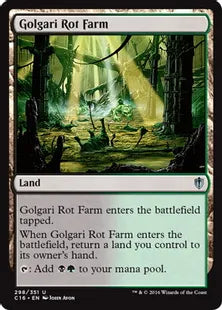 《ゴルガリの腐敗農場/Golgari Rot Farm》[C16] 土地U