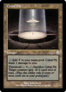 《陰謀団のピット/Cabal Pit》[ODY] 土地U