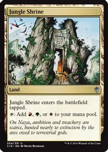 《ジャングルの祭殿/Jungle Shrine》[C16] 土地U