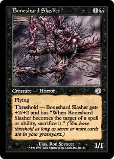 《骨片の斬鬼/Boneshard Slasher》[TOR] 黒U