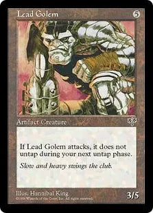 《鉛のゴーレム/Lead Golem》[MIR] 茶U