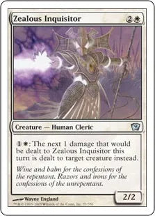 《盲信の審問官/Zealous Inquisitor》[9ED] 白U