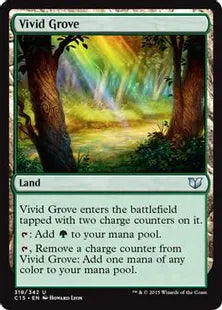 《鮮烈な林/Vivid Grove》[C15] 土地U
