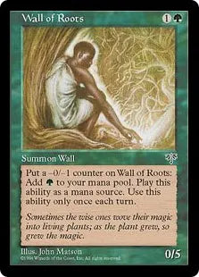 《根の壁/Wall of Roots》[MIR] 緑C