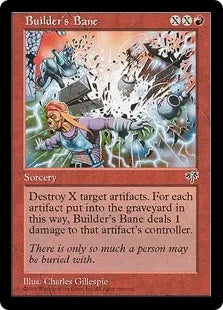 《工匠の破滅/Builder's Bane》[MIR] 赤C