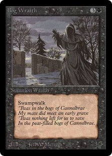《沼の悪霊/Bog Wraith》[LEA] 黒U