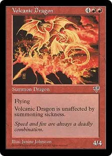 《火山のドラゴン/Volcanic Dragon》[MIR] 赤R