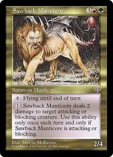 《ノコギリ・マンティコア/Sawback Manticore》[MIR] 金R