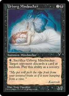 《アーボーグの吸心鬼/Urborg Mindsucker》[VIS] 黒C