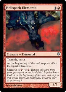 《地獄火花の精霊/Hellspark Elemental》[SvT] 赤U