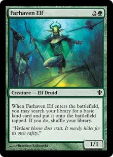 《彼方地のエルフ/Farhaven Elf》[C13] 緑C
