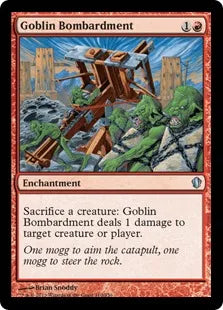 《ゴブリンの砲撃/Goblin Bombardment》[C13] 赤U