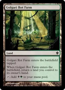 《ゴルガリの腐敗農場/Golgari Rot Farm》[C13] 土地C