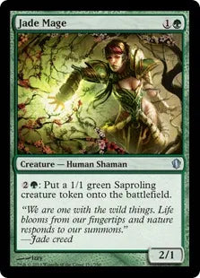 《翡翠の魔道士/Jade Mage》[C13] 緑U