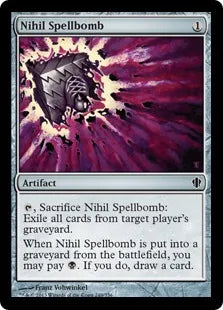 《虚無の呪文爆弾/Nihil Spellbomb》[C13] 茶C
