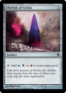 《グリクシスのオベリスク/Obelisk of Grixis》[C13] 茶C