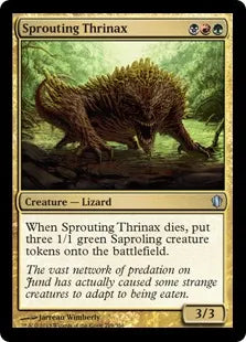 《芽吹くトリナクス/Sprouting Thrinax》[C13] 金U