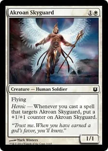 《アクロスの空護衛/Akroan Skyguard》[BNG] 白C