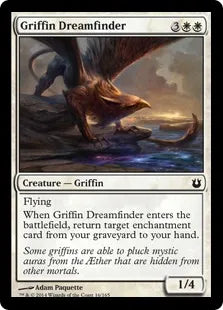 《グリフィンの夢掴み/Griffin Dreamfinder》[BNG] 白C
